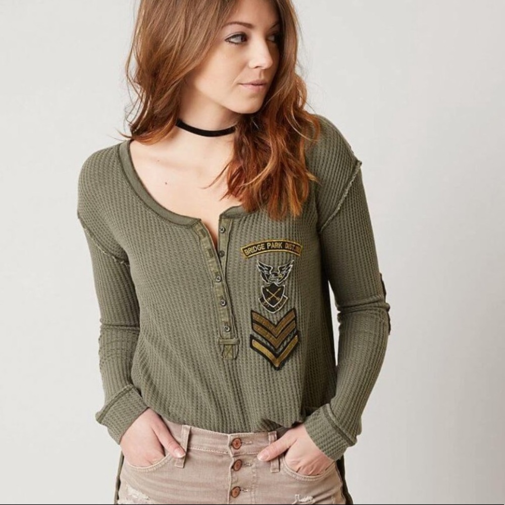 Free People Bridget Bridge Park Thermal LS Tee